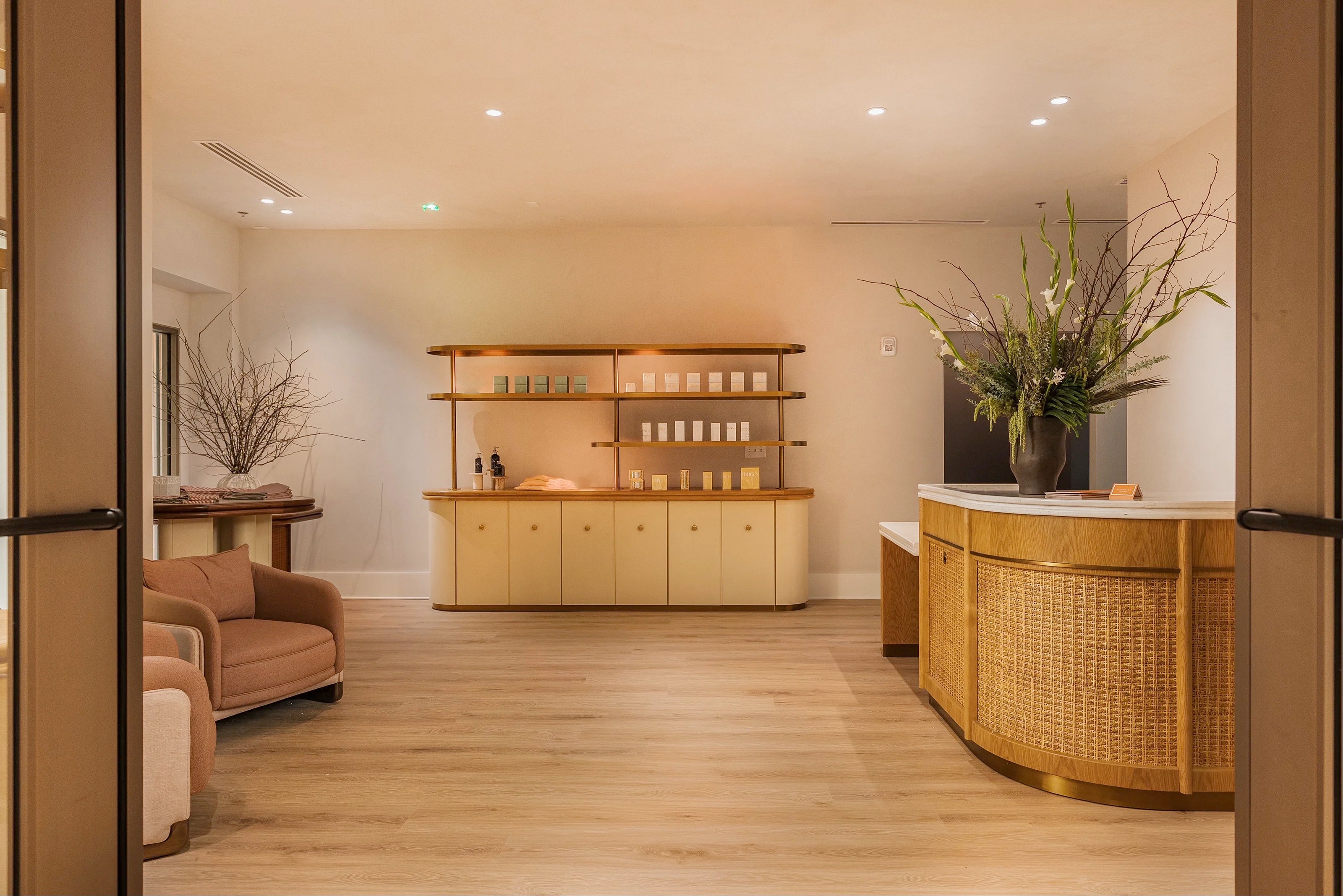 Waiting room using limewash velvet wall paint  107 gives a nice natural look and calming environment